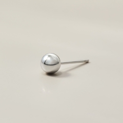 (1 Cái) Khuyên Tai Bạc 925 Nụ Bi Tròn Các Size 2.5-3-4-5 Ly - Ball Stud (Giá 1 chiếc)