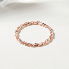 Nhẫn Bạc 925 Xoắn Mảnh Dainty Braided Ring - VCR10
