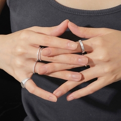 Nhẫn Bạc 925 Trơn Bản To Bangle Ring - VCR14
