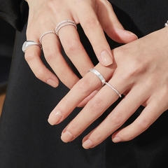 Nhẫn Bạc 925 Bi Mảnh Beaded Ring - VCR11