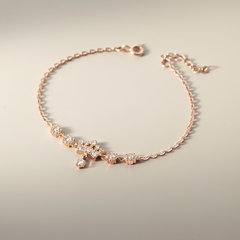 Quà Tặng 8/3 Vòng Tay Bạc 925 Vương Miện Công Chúa Đính Đá Crown Princess - VGB05