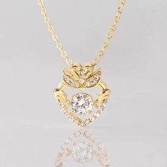 Quà Tặng 8/3 Dây Chuyền Bạc 925 Trái Tim Đôi Thiên Nga Đá Nhảy Lấp Lánh Pretty Swan - VGN10