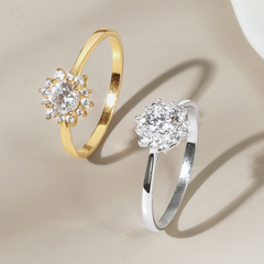 Nhẫn Bạc 925 Mặt Bông Tuyết Đính Đá Lấp Lánh Snowy Ring - VGR14
