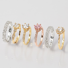 Quà Tặng 8/3 Nhẫn Freesize Bạc 925 Đá Trái Tim Công Chúa Heart Princess Ring - VGR13-1