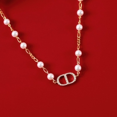 Vòng Choker Bạc 925 Ngọc Trai Phối Đá Xen Kẽ Luxury Pearls - VUN01