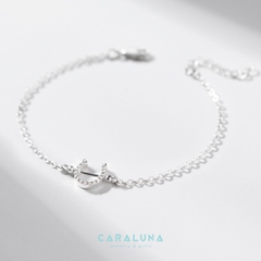 Vòng Tay Bạc 925 U and I Together Tình Yêu Đính Đá Well Wishes - VGB02