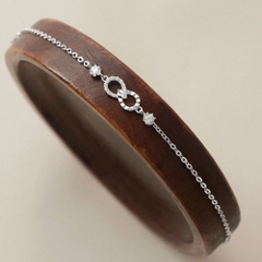 Vòng Tay Nữ Bạc 925 Tình Yêu Vô Cực Đính Đá Bond Bracelet - VYB58