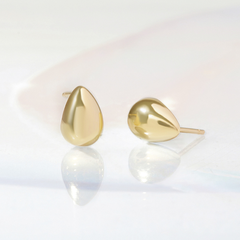 Khuyên Tai Bạc 925 Hình Giọt Nước Water Drop - VSE16