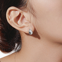 Khuyên Tai Bạc 925 Hình Giọt Nước Water Drop - VSE16