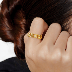Nhẫn Bạc 925 Dạng Dây Xích Cuban Ring - VSR07