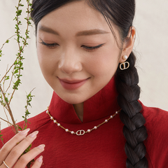 Bông Tai Jacket Bạc 925 Ngọc Trai Tự Nhiên Phối Đá Luxury Pearls - VUE01