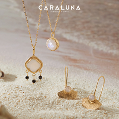 Dây Chuyền Bạc 925 Mặt Tròn Đá Rainbow Moonstone - VUN509