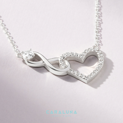 Quà Tặng 8/3 Lắc Tay Bạc 925 Trái Tim Vô Cực Đính Đá Tình Yêu Vĩnh Cửu - Infinite Love - VYB09