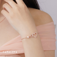 Quà Tặng 8/3 Lắc Tay Bạc 925 Trái Tim Vô Cực Đính Đá Tình Yêu Vĩnh Cửu - Infinite Love - VYB09