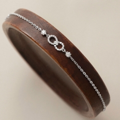 Vòng Tay Nữ Bạc 925 Tình Yêu Vô Cực Đính Đá Bond Bracelet - VYB58