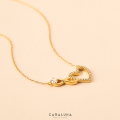 Quà Tặng 8/3 Dây Chuyền Bạc 925 Trái Tim Vô Cực Đính Đá Tình Yêu Vĩnh Cửu - Infinite Love - VYN11