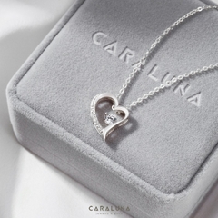 Dây Chuyền Bạc 925 Trái Tim Đính Đá Tình Yêu - Love Heart - VYN15