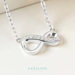 Dây Chuyền Bạc 925 Vô Cực Đính Đá Mãi Yêu - Infinite Love - VYN42