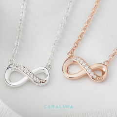 Dây Chuyền Bạc 925 Vô Cực Đính Đá Mãi Yêu - Infinite Love - VYN42