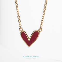 Dây Chuyền Bạc 925 Enamel Trái Tim Đỏ My Love - VYN503