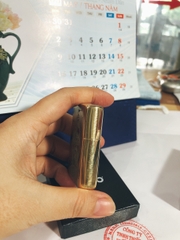 BẬT LỬA ZIPPO MỸ 204 Brushed brass, Khắc ăn mòn chủ đề Thuận Buồm Xuôi Gió, Hàng chính hãng