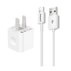 Bộ sạc Pisen I Charger 1A kèm cáp L - (TS-C051-L) cho điện thoại t.táo - Hàng chính hãng