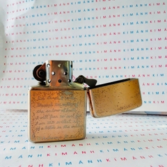 Bật Lửa Zippo Mỹ Khắc Laser 2 Mặt MANUFACTURING, Hàng Chính Hãng Có Giấy Hải Quan Gửi Kèm Đơn Hàng