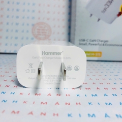 Củ sạc nhanh GaN Hammer  S15 công suất 33W, Check Qr hàng chính hãng, bảo hành chính hãng 12 tháng
