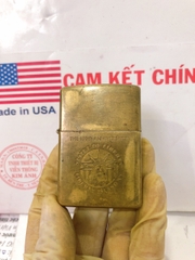 Bật lửa Zippo Mỹ Brass, Khắc ăn mòn chủ đề LIBERTY - Nữ Thần Tự Do, sản xuất 1996, Hàng chính hãng