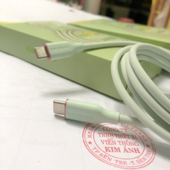 Dây sạc nhanh Kim Cương 67W dài 1.5 mét, dây nhựa mịn mập, chân cắm Type C ra Type C, hàng chính hãng