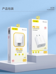 Củ sạc nhanh LI-TOP AC08, PD 20W, đạt chứng nhận 3C tiêu chuẩn quốc gia, hàng chính hãng bảo hành 12 tháng