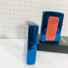 Bật lửa, hộp quẹt ZIPPO màu Xanh mộc đáy La Mã loại trơn bóng, Kim Ánh nhập hàng cao cấp vỏ bằng đồng có dán tem đỏ