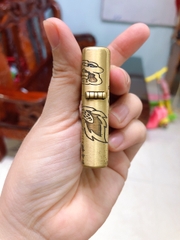 Bật Lửa, hộp quẹt Zippo khắc ăn mòn mẫu Rồng Trên Mây - Ruột Vàng - Có Tem đỏ