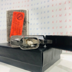 Bật lửa, hộp quẹt ZIPPO chủ đề La Bàn giả cổ, Kim Ánh nhập hàng cao cấp vỏ bằng đồng có dán tem đỏ