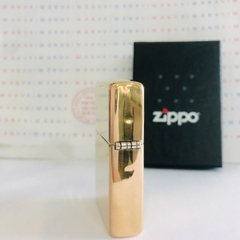 Bật lửa Zippo Mỹ High Polish Brass - Vỏ thay thế chính hãng, có giấy nhập khẩu kèm theo