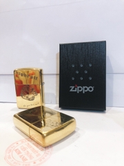 Bật lửa, hộp quẹt Zippo Armor vỏ dầy, khắc chìm mặt trước Cô Gái, mặt sau nụ hôn, Hàng loại 1 vỏ bằng đồng có em đỏ