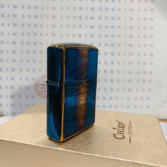 Hộp quẹt, bật lửa CHIEF chính hãng, khắc laser 5 măt chủ đề Marlboro Titan, vỏ bằng đồng bền bỉ sáng bóng theo thời gian