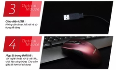 Chuột máy tính có dây NEWMEN M266, chuột quang, 1200DPI, dùng cho game, văn phòng - Hàng Chính Hãng,Bảo hành 24 tháng
