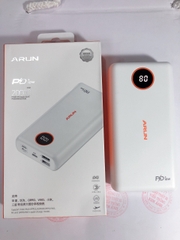 Sạc Dự Phòng Arun FC20P 20000 mAh (PD18W, QC3.0) Sạc Nhanh 2 Chiều Type C, Hàng chính hãng