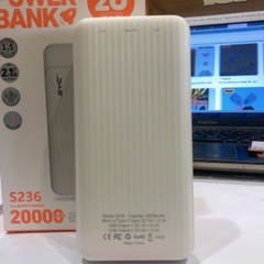 Sạc Dự Phòng SYC S236 20000 mAh, vỏ nhám chồng trượt, hàng chính hãng