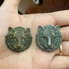 Eblem dán trang trí Zippo Mỹ chủ đề đầu Hổ Chuẩn Zin, chất liệu Đồng thau Solid Brass