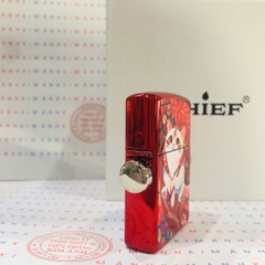 Bật lửa CHIEF chủ đề Mèo may mắn xoay 360 độ, Kim Ánh cam kết hàng chính hãng vỏ bằng đồng càng dùng càng sáng bóng