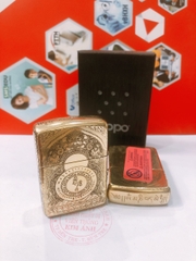 Bật lửa, hộp quẹt Zippo Armor phiên bản vỏ dầy chủ đề Phật Bà, hàng loại 1 vỏ bằng đồng