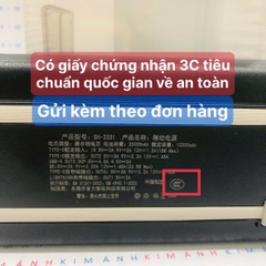 Pin sạc dự phòng SH-2331, công suất 22.5W dung lượng 20000mAh sạc nhanh hai chiều, có chứng nhận 3C tiêu chuẩn quốc gia