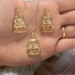 Miếng dán Eblem trang trí Zippo Mỹ chủ đề Quan Âm, chất liệu Đồng thau Solid Brass