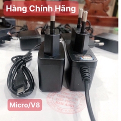 Sạc điện thoại Hammer chính hãng chuôi 8600 /v8/ micro. Cục sạc đen Có đèn