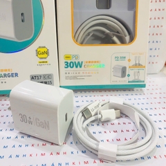 Bộ sạc nhanh LI-TOP GaN AT17 chân Type C công suất PD 30W, có chứng nhận 3C tiêu chuẩn quốc gia, hàng chính hãng