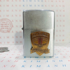 Eblem dán trang trí Zippo chủ đề D-DAY, chất liệu hợp kim, hàng chuẩn zin Mỹ