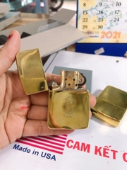 Bật lửa Zippo Mỹ Brass Vintage 1941, Khắc ăn mòn 4 mặt, Bản giới hạn, Mạ vàng 18K