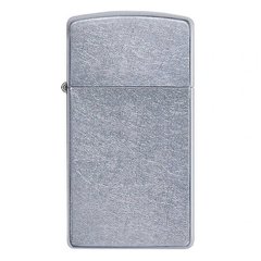 Bật lửa, hộp quẹt Zippo Slim Street chrome mã 1607, cam kết hàng chính hãng có giấy nhập khẩu gửi kèm theo đơn hàng